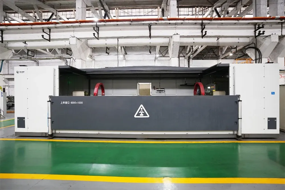 CQE-10000 crankshaft MPI machine, front view
